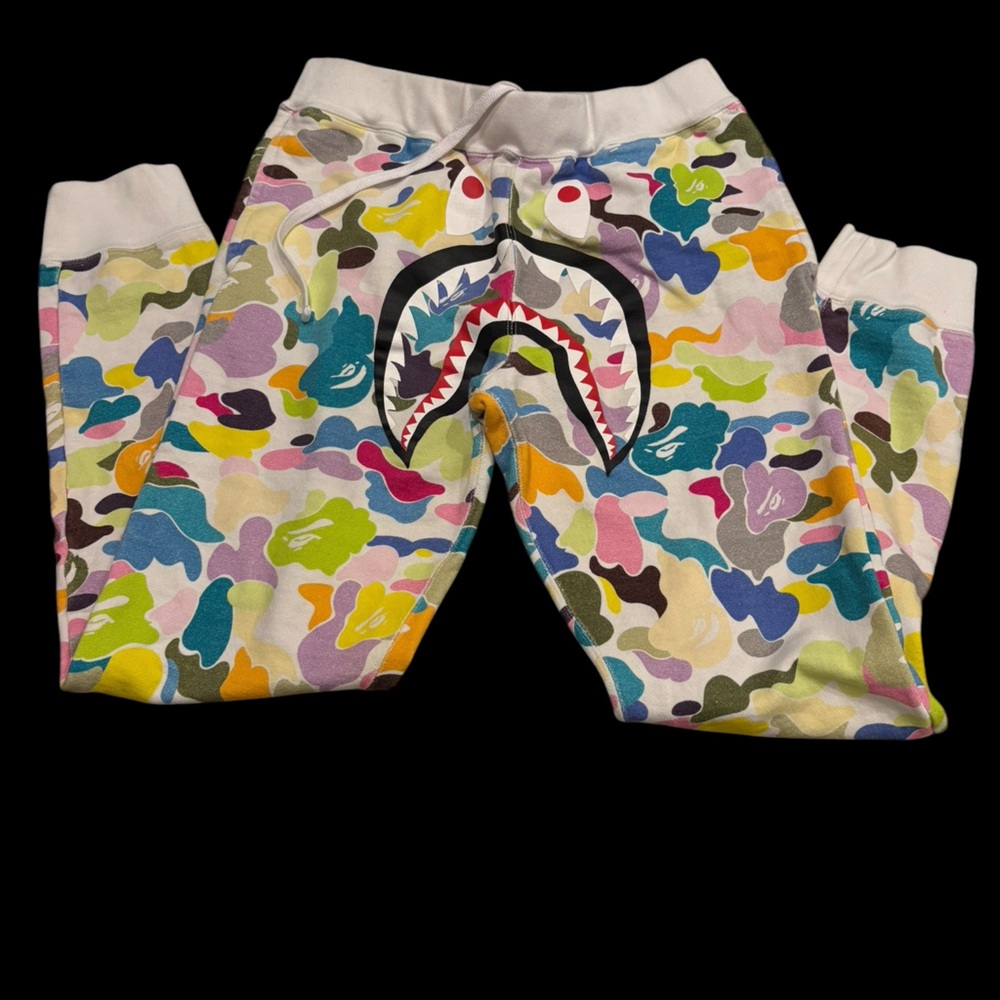 Bape colorful camo joggers